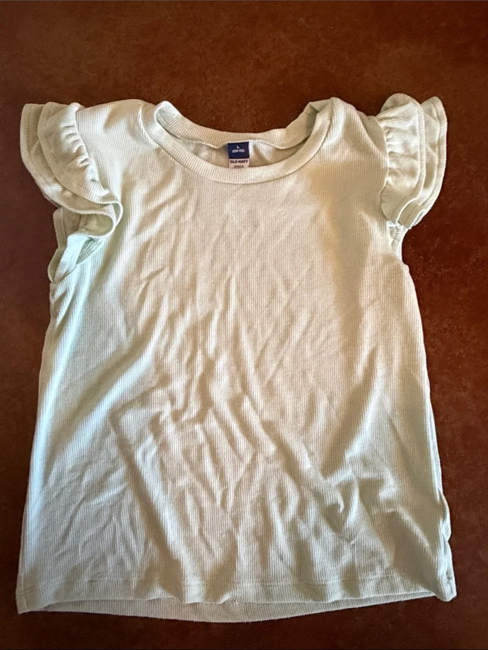 Old Navy Girls Short Sleeve Ruffle Tees & cloud motion tank YL (10-12) Like New